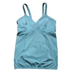 Lululemon light teal tank size 8 ptp 14.5" *GUC
